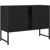 vidaXL Waschbeckenunterschrank Schwarz 80x33x60 cm Holzwerkstoff
