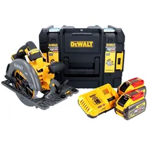 DeWalt DCS 579 X2T Akku-Handkreissäge 54 V FlexVolt 190 mm + 2x Akku 9,0 Ah + Ladegerät + TSTAK