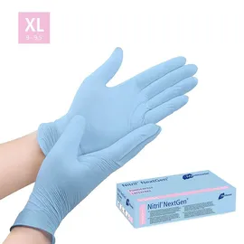 Meditrade Nitril NextGen® Untersuchungshandschuhe Größe XL blau