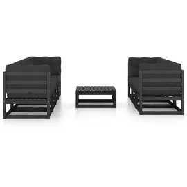 vidaXL 8-tlg. Garten-Lounge-Set mit Kissen Kiefer Massivholz