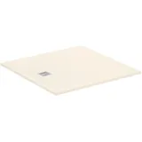 Ideal Standard Quadrat-Duschwanne Ultra Flat S+ + 1200x1200mm Abl.25cm Mitte/Seite Sand, T5615FT T5615FT