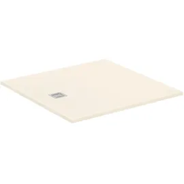 Ideal Standard Quadrat-Duschwanne Ultra Flat S+ + 1200x1200mm Abl.25cm Mitte/Seite Sand, T5615FT T5615FT