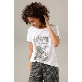 Aniston CASUAL Shirtbluse ANISTON CASUAL Grau/Weiß 40