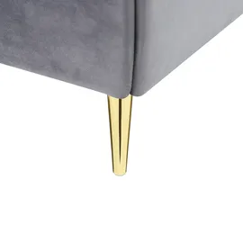 Beliani Forbach 140 x 200 cm Grau