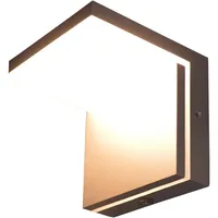 Nowa Außenwandlampe Fassadenleuchte Haustürlampe anthrazit Alu Gartenleuchte H 14,5cm