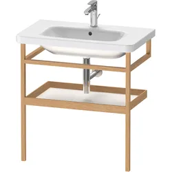 Duravit Möbel-Accessoires Handtuchhalter mit Ablage DuraStyle 9882, 740x440mm, DS988201876, Farbe: Weiß Matt / Eiche Massiv