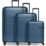 pactastic Collection 04 Koffer-Set 3-tlg. dunkelblau/metallic