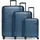 pactastic Collection 04 Koffer-Set 3-tlg. dunkelblau/metallic