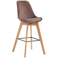 CLP Barhocker Metz Samt braun/natura