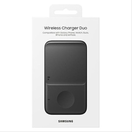 Samsung Wireless Charger Duo mit Travel Adapter schwarz (EP-P4300TBEGEU)