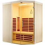 Infraworld - Triosol Unica 1 Infrarotkabine Mit 2 Abc-strahler Wählbar In Fichte/espe/zirbe Breite: 179 Cm - Holzart: Fichte