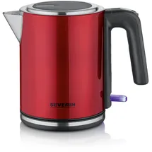 Severin WK 3427 Wasserkocher 2400W 1l rot/schwarz/silber