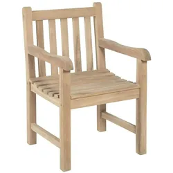 Armsessel Holzstuhl Gartenstuhl Balkonstuhl Teak