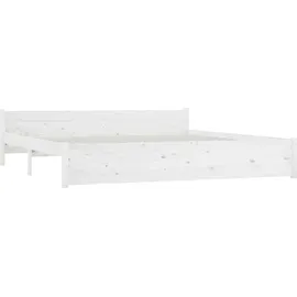 vidaXL Bett 180 x 200 cm Weiß