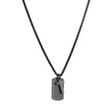 FYNCH-HATTON Kette mit Anhänger Edelstahl Schwarz
