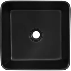 LuxeBath Keramik Waschbecken Waschtisch Aufsatzwaschbecken Waschschale 390x390x150 mm