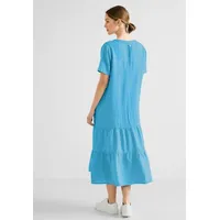 STREET ONE Shirtkleid Leinenkleid mit Volants 36