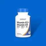 Nutricost, Vitamin K2 + Vitamin D3, 120 Weichkapseln