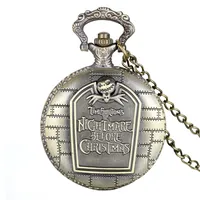 Avaner Taschenuhr mit Spinne Design Analog Handaufzugwerk Streampunk Uhr mit arabischen Ziffern Kette für Herren Damen als Halloween Weihnachten Geschenk