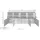 Home Affaire Highboard 240 x 105 x 40 cm Weiß hochglanz