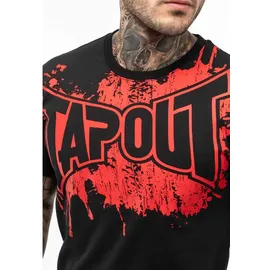 TapouT Herren T-Shirt normale Passform Splashed schwarz|rot M