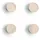 Zeller 11244 Magnet-Set Wood, 4-TLG., Holz, ca. Ø 2,2 cm