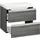 WELLTIME Waschbeckenunterschrank Ohio Badmöbel, Waschtisch inkl. Waschbecken, Breite 60 cm grau|silberfarben