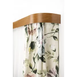 GARESA Schienensystem GARESA "Kunststoffschiene mit Blende", braun (kirschbaum), L:120cm, Kunststoff, Gardinenstangen, Schienensystem, seitlich mit 2 Rundbögen (kein Spalt zwischen Vorhang und Wand)