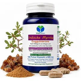 Vitalleben Guggul Indische Myrrhe Ayurveda Guggulsterone Kapseln 180 St.