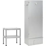 vidaXL Räucherofen mit Tisch silber