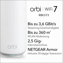 Netgear Orbi 370-Serie RBE373 Dualband Router 2 St.