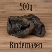 500g Rindernasen - wie Rinderkopfhaut Rinderhaut Ochsenziemer Kauartikel Kausnack