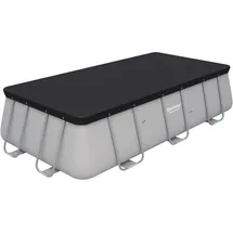 BESTWAY Flowclear PVC-Abdeckplane grau 396 x 185 cm