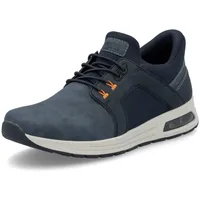 Rieker Sneaker, Freizeitschuh, Halbschuh, Schlupfschuh mit gepolstertem Schaftrand, blau