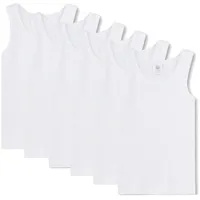 Sanetta Unterhemd 6er Pack in Weiß 140