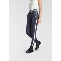 AJC Jogger Pants, im trendigem Retro-Design, blau