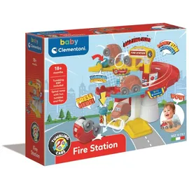 CLEMENTONI Fun Feuerwehrstation Entwicklungsset mit Überschlagauto Clementoni®