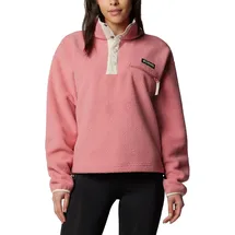 Columbia Damen Helvetia II Cropped Half Snap Fleece, Rosa Agave, XL - XL