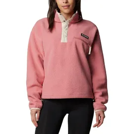 Columbia Damen Helvetia II Cropped Half Snap Fleece, Rosa Agave, XL - XL