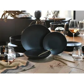 CreaTable Soft Touch Tafelservice 18-tlg. schwarz