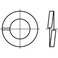 Industrial Quality Supplies DIN 127 Federring A 4 B