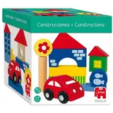 JUMBO Spiele Holzbausteine-Set 26 Spielsteine