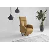 sit&more TV-Sessel Zora Kunstleder 75 x 112 x 82 cm curry mit Aufstehhilfe, 2 Motoren und Akku