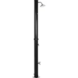 20-liter-solardusche Mit Unterem Wasserhahn Und Einstellbarer Temperatur, Zinklegierung, 15,5 X 15,5 X 222 Cm, Schwarz