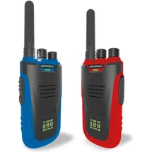 KIDYWOLF Walkie-Talkies mit Taschenlampe blau/rot