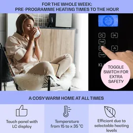 Klarstein Norderney 1000 W schwarz