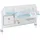 [en.casa] Schreibtisch-Organizer Sauda 114x68 cm Weiß/Blau