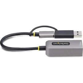 Startech 2.5GbE USB C Ethernet Adapter mit USB-A Adapter, USB-C Netzwerkadapter, USB 3.0 Typ-C 2.5Gb Netzwerk