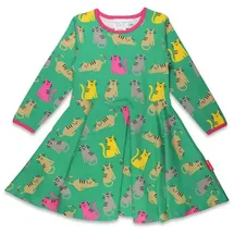 Toby Tiger Kleid in Grün/ Bunt | Gr.: 86