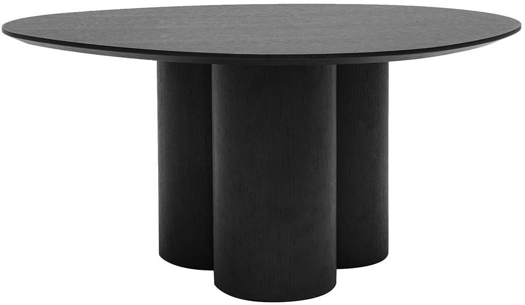 Design-Couchtisch Schwarz HOLLEN